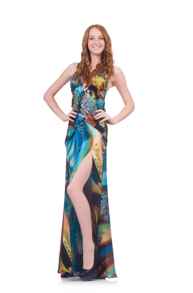 Modell i snygg klänning — Stockfoto