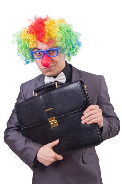 Homme d'affaires de clown — 图库照片