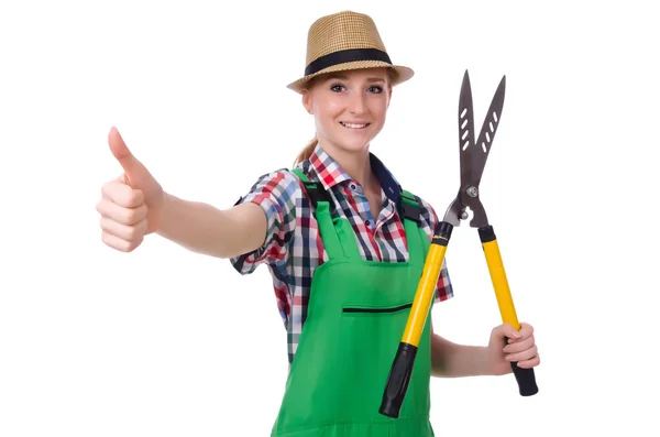 Woman with shears — Stock Photo, Image