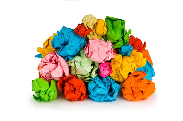 Begreppet återvinning med massor av papper — Stockfoto
