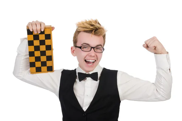 Jugador de ajedrez divertido —  Fotos de Stock