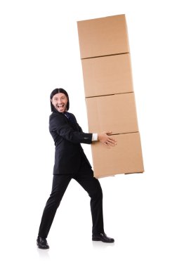 Kutuları olan adam.