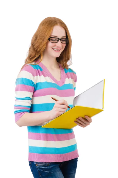 Joven estudiante con libros — Foto de Stock