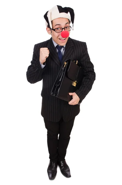 Clown-Geschäftsmann — Stockfoto