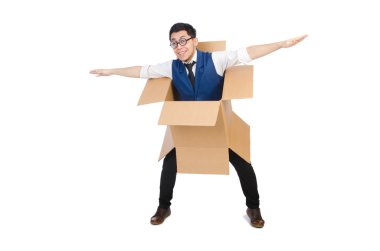 Kutu konseptinin dışında düşünen bir adam