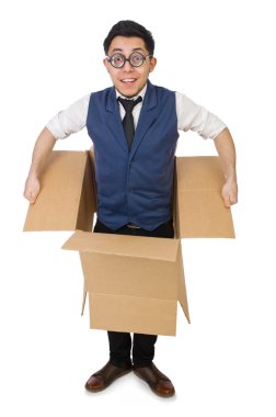 Kutu konseptinin dışında düşünen bir adam