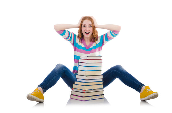 Young student with books