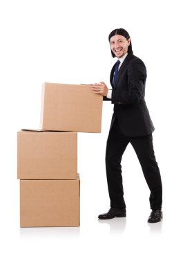 Kutuları olan adam.