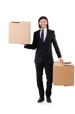 Kutuları olan adam.