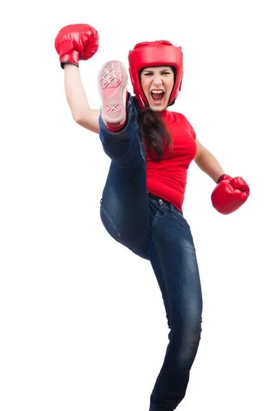 Woman boxer — Stock Photo, Image