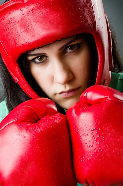 Boxeadora mujer —  Fotos de Stock