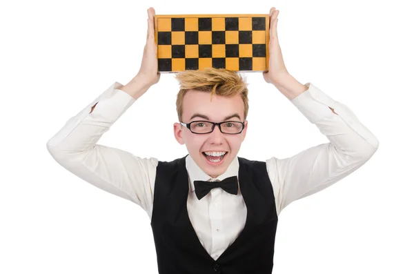 Vicces sakkozó — Stock Fotó
