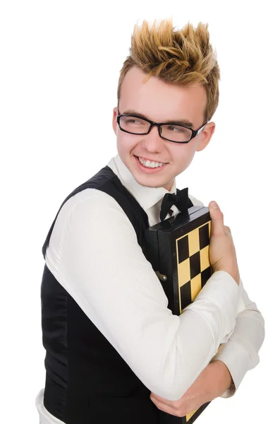 Funny chess player — Stock Photo, Image