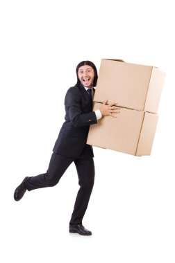 Kutuları olan adam.