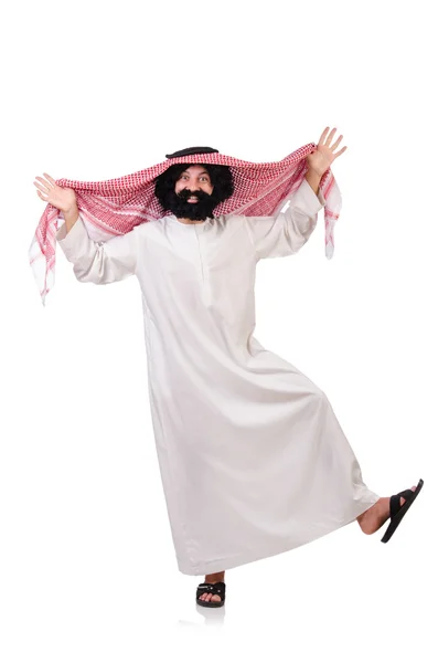 Dansa roliga arabiska mannen — Stockfoto