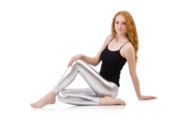 Ragazza in leggings stretti — Foto Stock