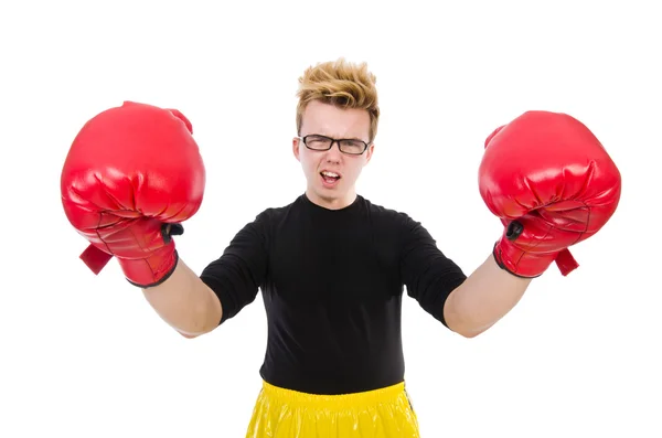 Boxeador divertido — Foto de Stock