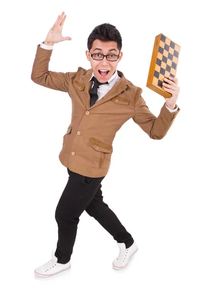 Funny chess player — Stock Photo, Image