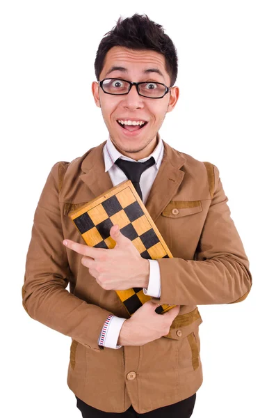 Funny chess player — Stock Photo, Image