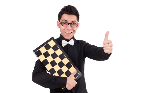 Funny chess player — Stock Photo, Image