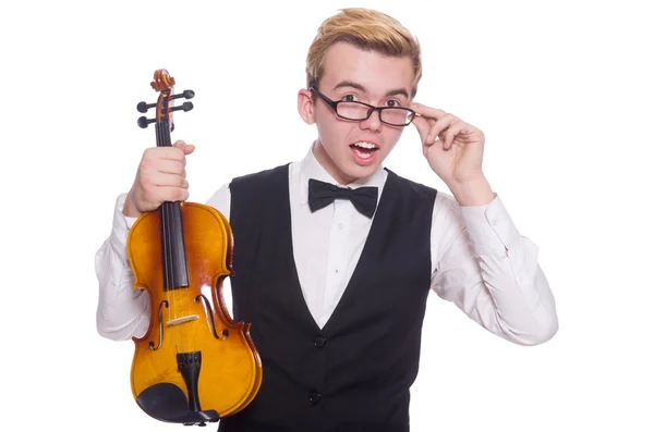 Roliga violin spelare — Stockfoto