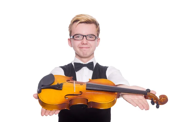 Roliga violin spelare — Stockfoto