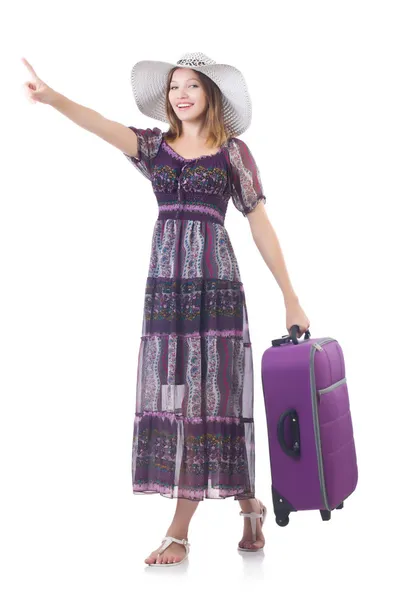 Woman preparing for travel — Stock Photo, Image