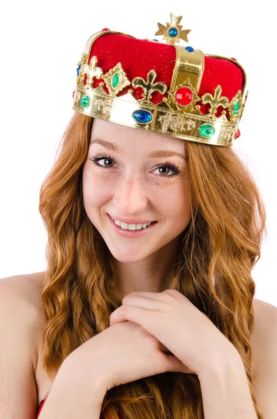 Girl in queen concept — Stock Photo, Image