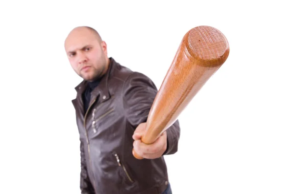 Man with baseball bat — Stock Photo, Image