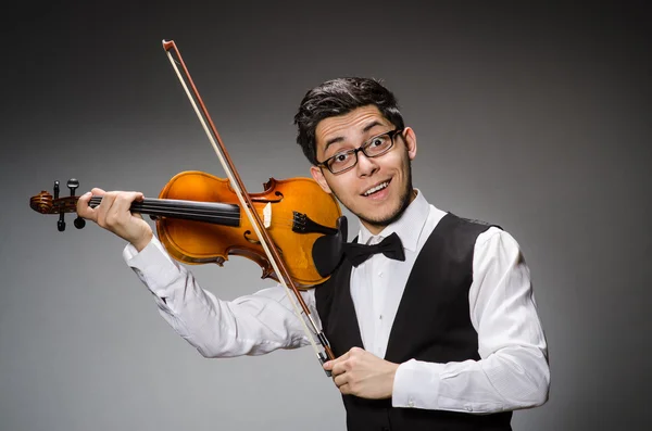 Divertido violinista — Foto de Stock