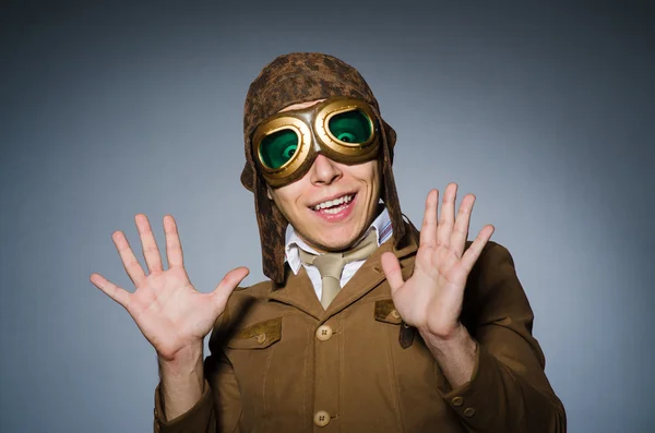 Funny pilot — Stock Photo, Image