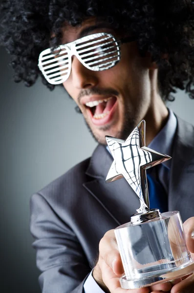 Hombre recibiendo premio estrella — Foto de Stock