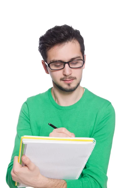 Estudiante con libro — Foto de Stock