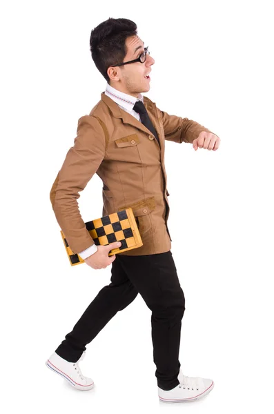 Funny chess player — Stock Photo, Image