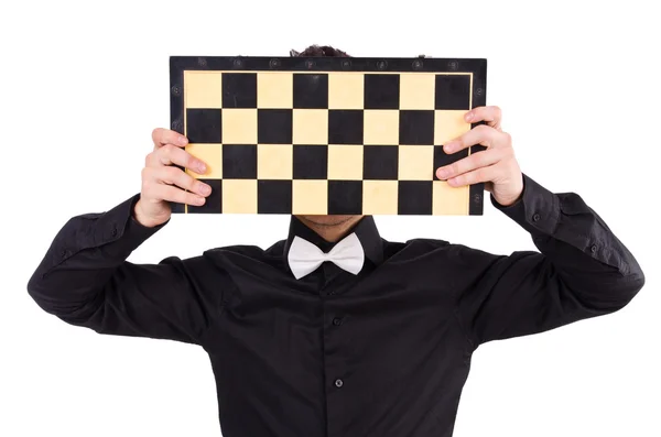 Funny chess player — Stock Photo, Image