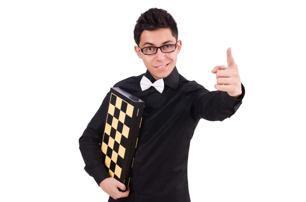 Funny chess player — Stock Photo, Image