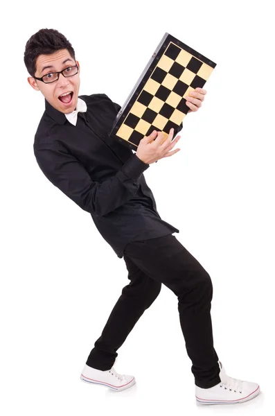 Funny chess player — Stock Photo, Image