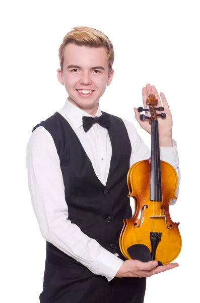 面白いバイオリン奏者 — ストック写真