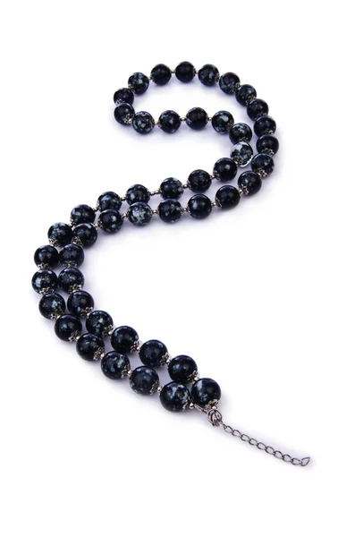 Dark pearl necklace — Stock Photo, Image