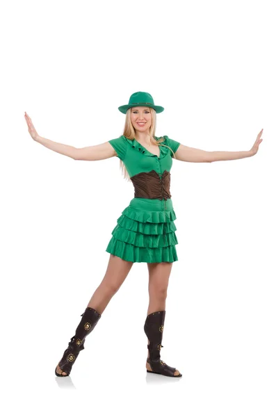 Woman in saint patrick concept — Stock Photo, Image