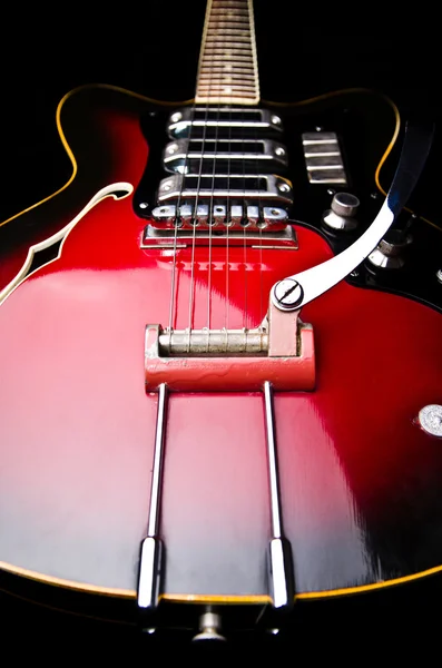 Close up de guitarra de música — Fotografia de Stock