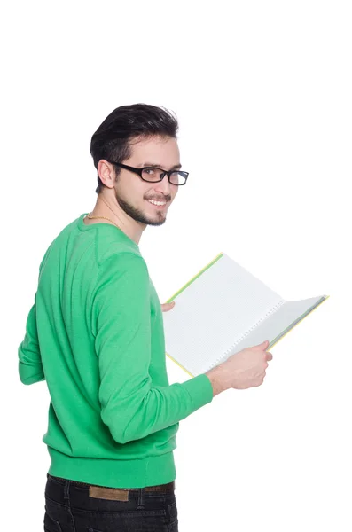 Estudiante con libro —  Fotos de Stock