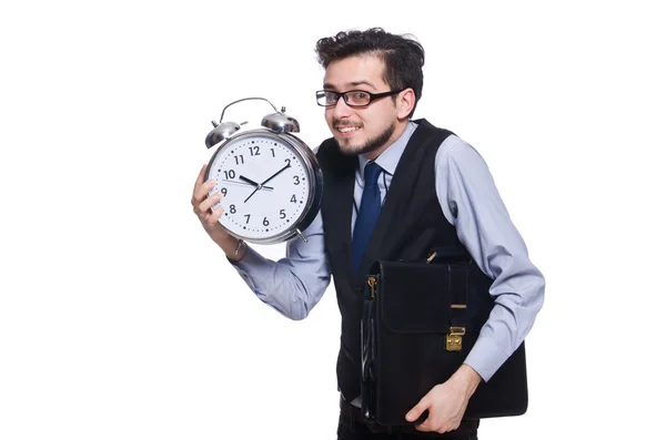 Uomo d'affari con orologio — Foto Stock