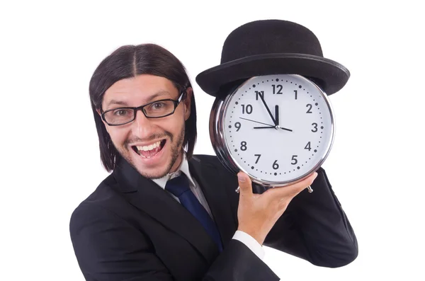 Geschäftsmann mit Uhr — Stockfoto