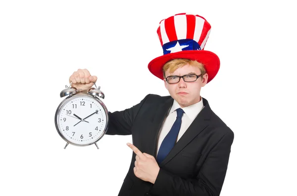 Geschäftsmann mit Uhr — Stockfoto