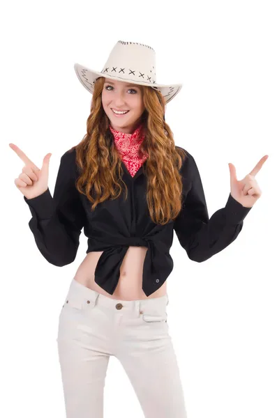 Ung cowgirl — Stockfoto