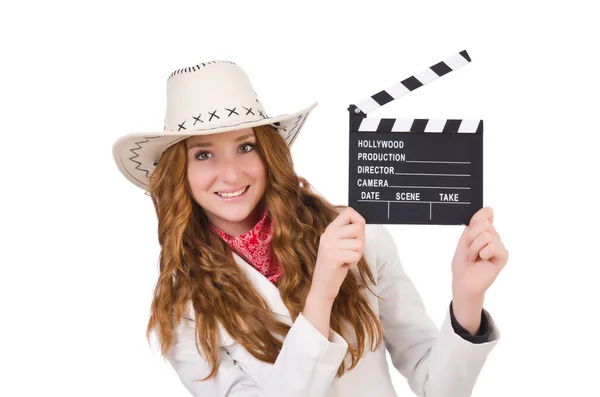 Ung cowgirl — Stockfoto