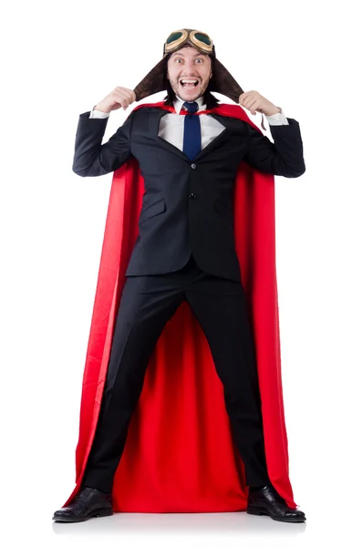 Mann in rotem Mantel — Stockfoto