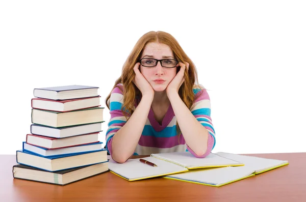 Jeune étudiant avec des livres — Photo