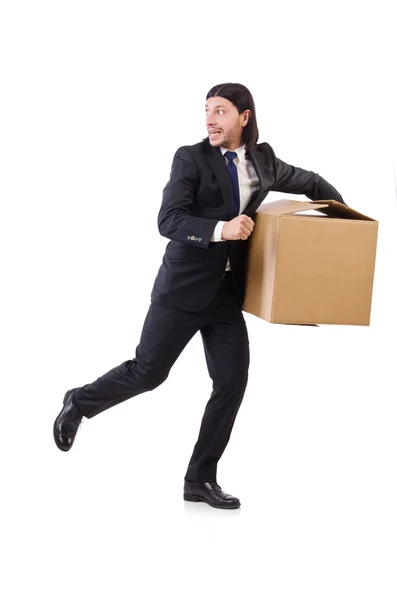 Man with boxes — Stock Photo, Image